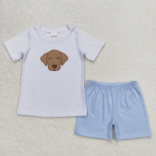 BSSO0695 Boys Dog Outfits Embroidery