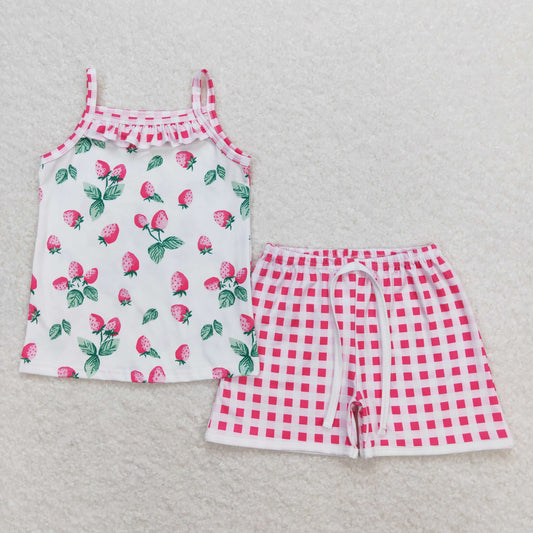 GSSO0866 Girls Strawberry Outfits