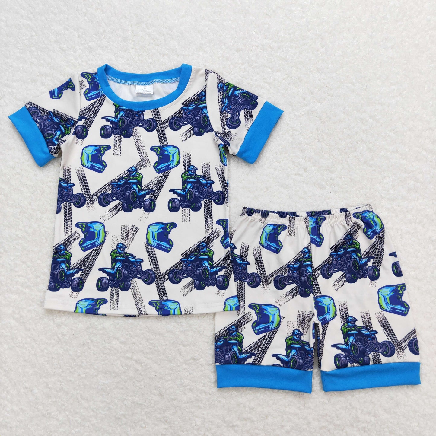 BSSO0775 Boys Truck Summer Pajamas