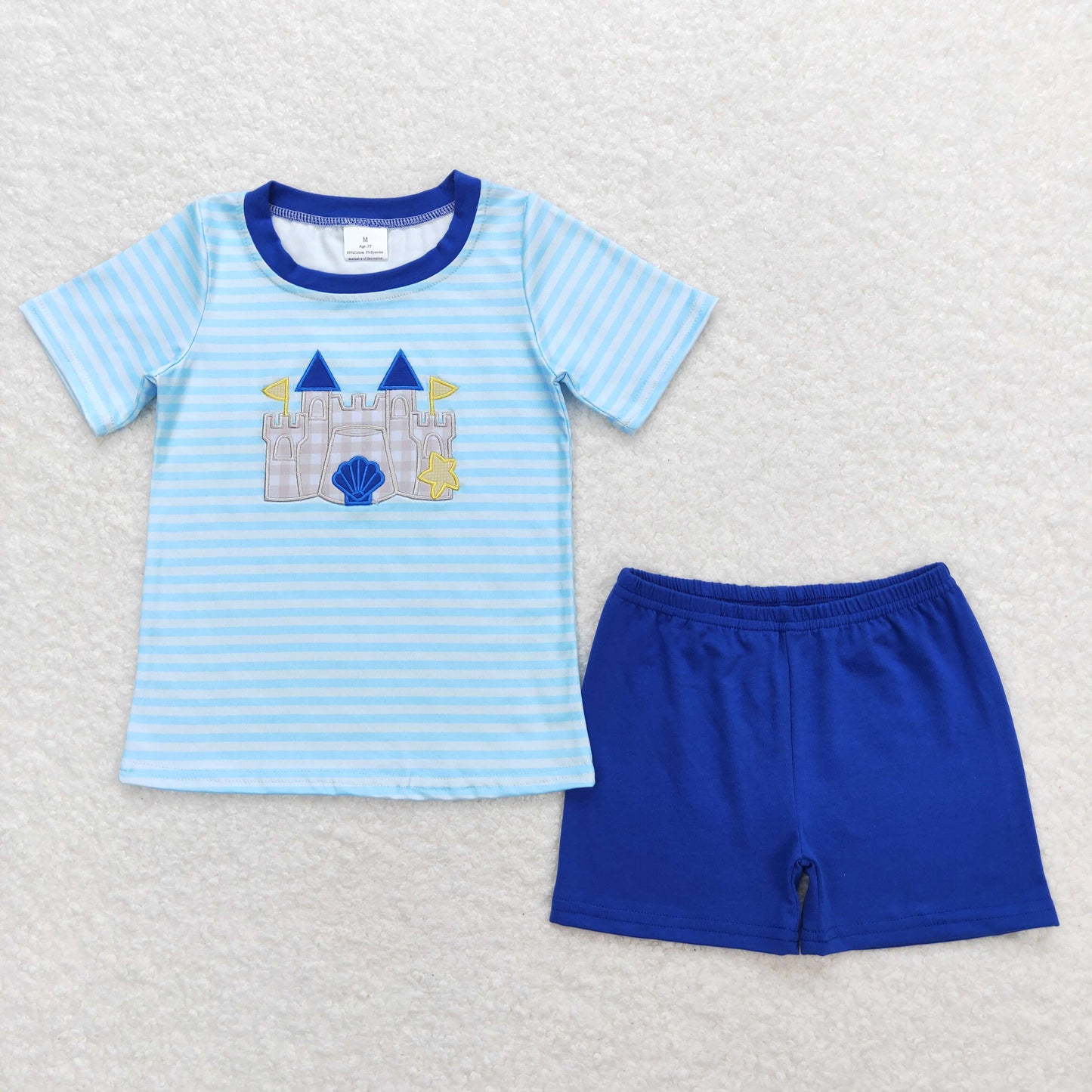 BSSO0747 Boys Castle Outfits Embroidery