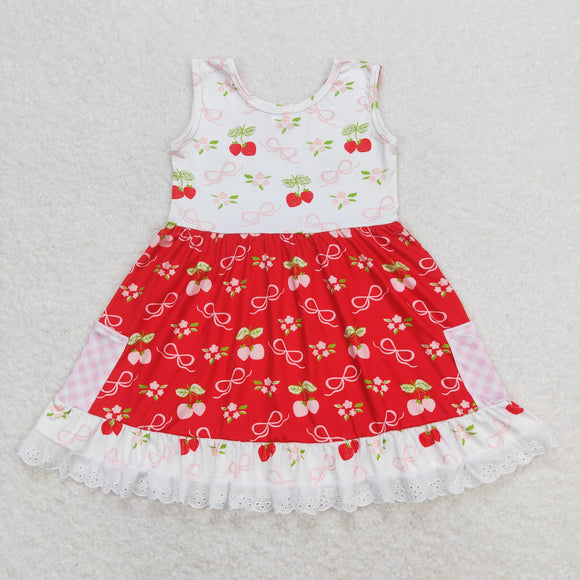 GSD0889 Girls Strawberry Dress