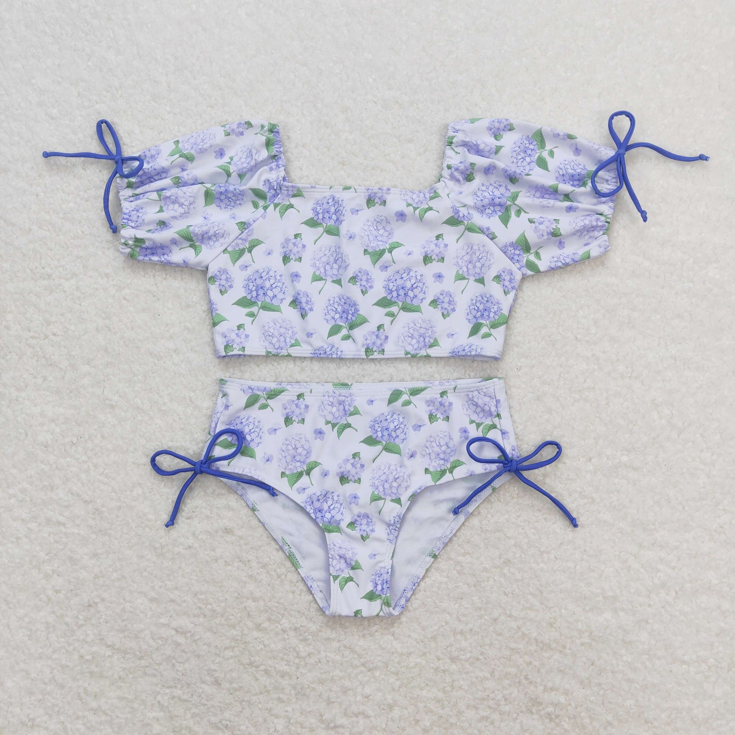 S0330 Girls Floral Bathing Suit 2pcs