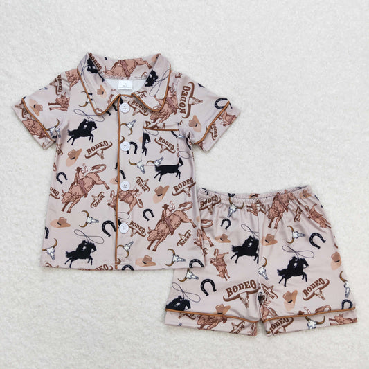 BSSO0761 Boys RODEO Summer Pajamas