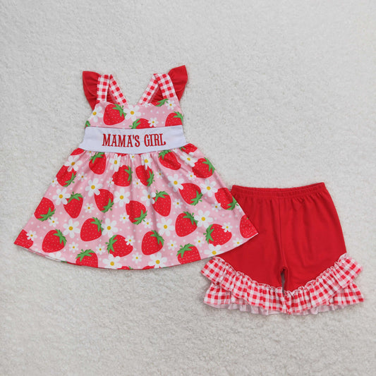 GSSO0835 Girls Mama's girl Outfits Embroidery