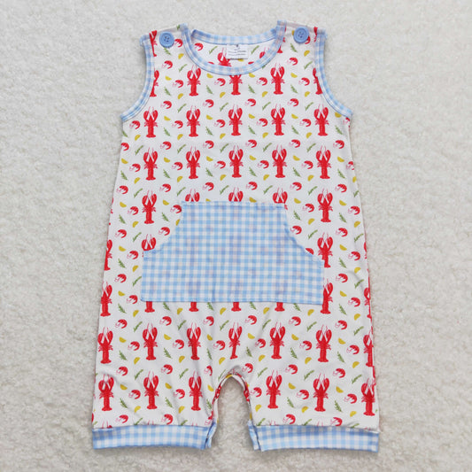 SR1137 Baby Boys Crawfish Rompers