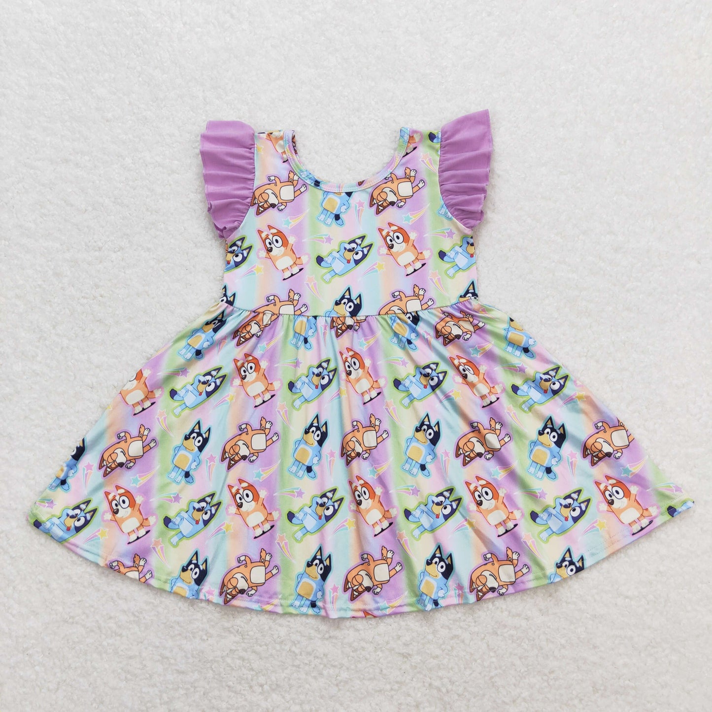 GSD0985 Girls Cartoon Dog Dress