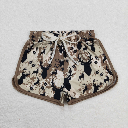 SS0144 Girls Camo Deer Shorts