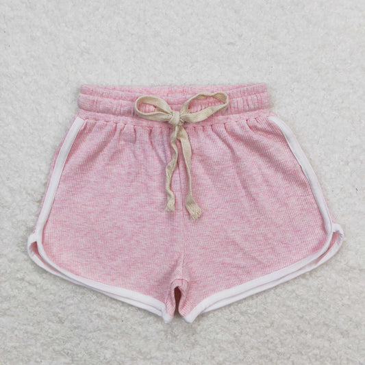 SS0319 Girls pink Cotton Shorts