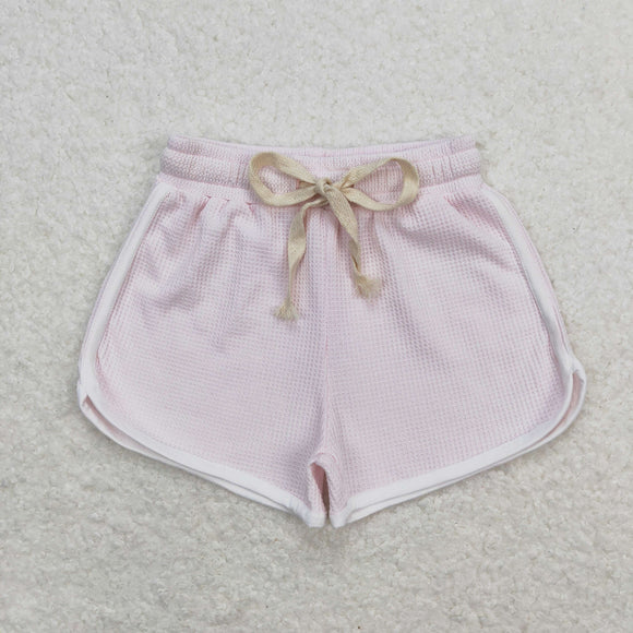 SS0326 Girls light pink cotton Shorts