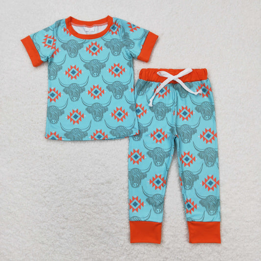 BSPO0328 Boys Cow Pajamas