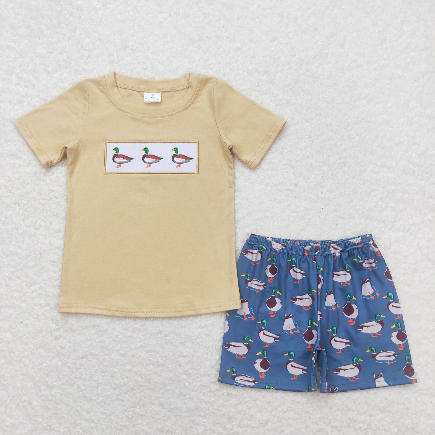 BSSO0645 Boys Duck Outfits Embroidery