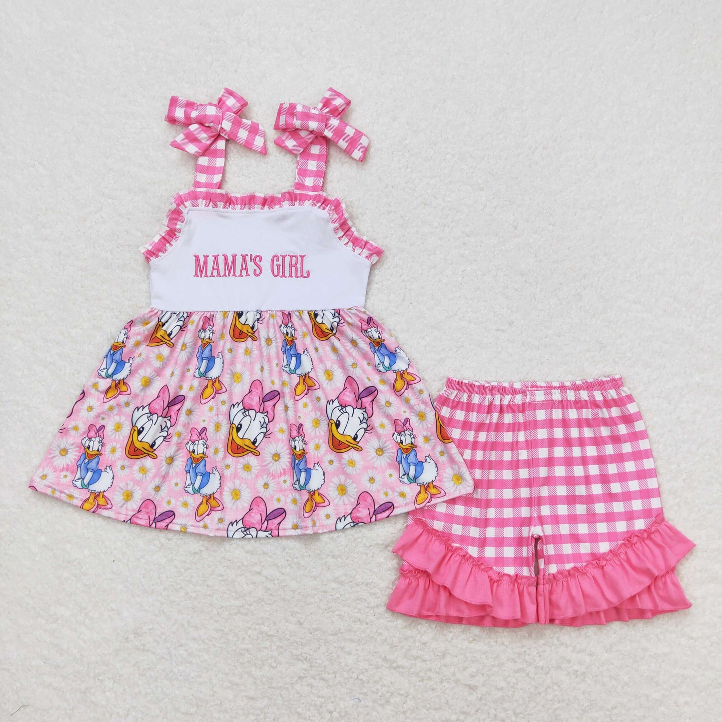 GSSO0820 Girls Mama's girl Outfits Embroidery