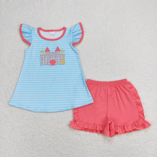 GSSO0875 Girls Castle Outfits embroidery