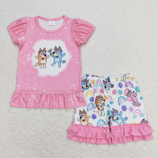 GSSO0823 Girls Cartoon Dog Outfits