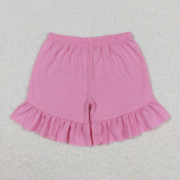 SS0271 Girls Pink Cotton shorts