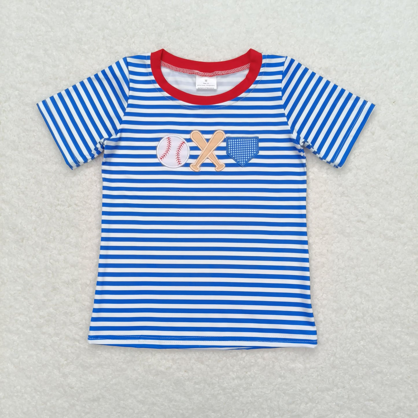 BT0657 Boys baseball T-shirt Embroidery