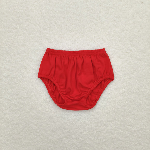 SS0268 Red cotton baby boys summer bummies