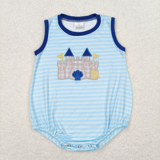 SR1318 Baby Boys Castle Bubble Embroidery