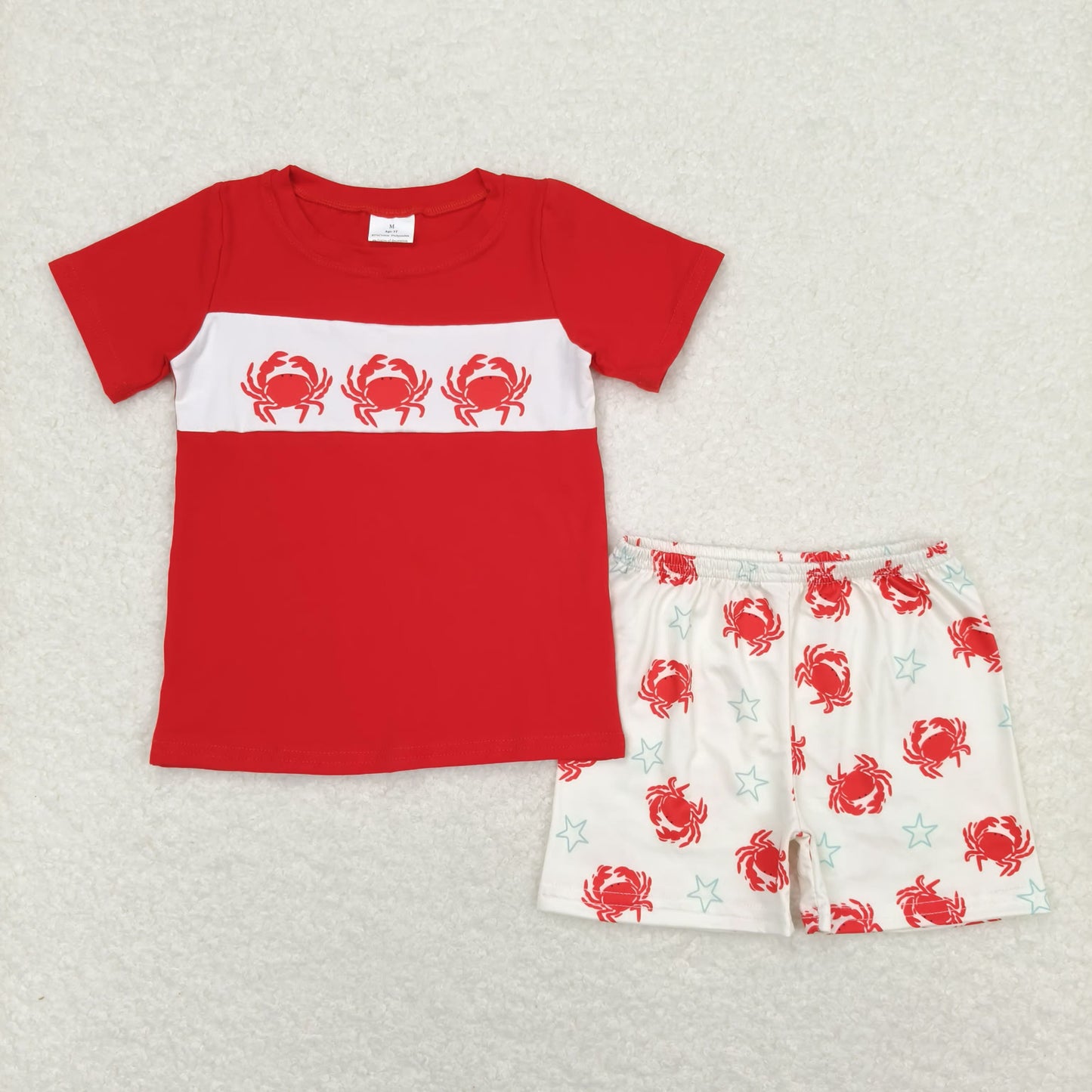 BSSO0670 Boys Crab Red Outfits