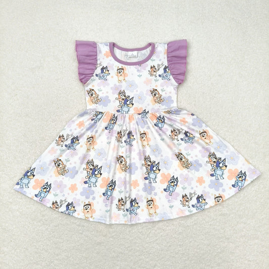 GSD1079 Girls Cartoon Dog Dress