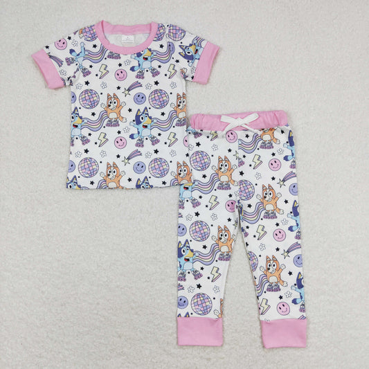 GSPO1508 Girls Cartoon Dog Pajamas