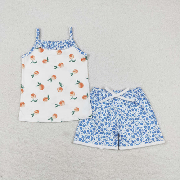 GSSO0864 Girls Peach blue Outfits