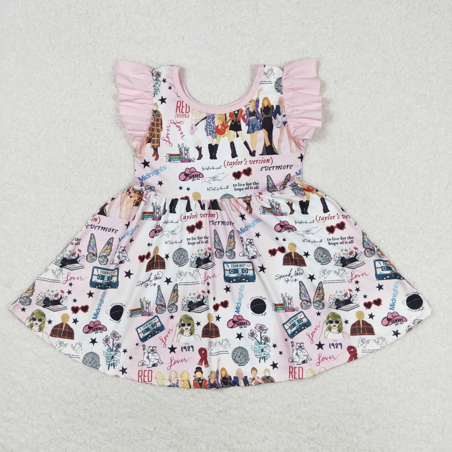 GSD1093 Girls Singer Pink Dress