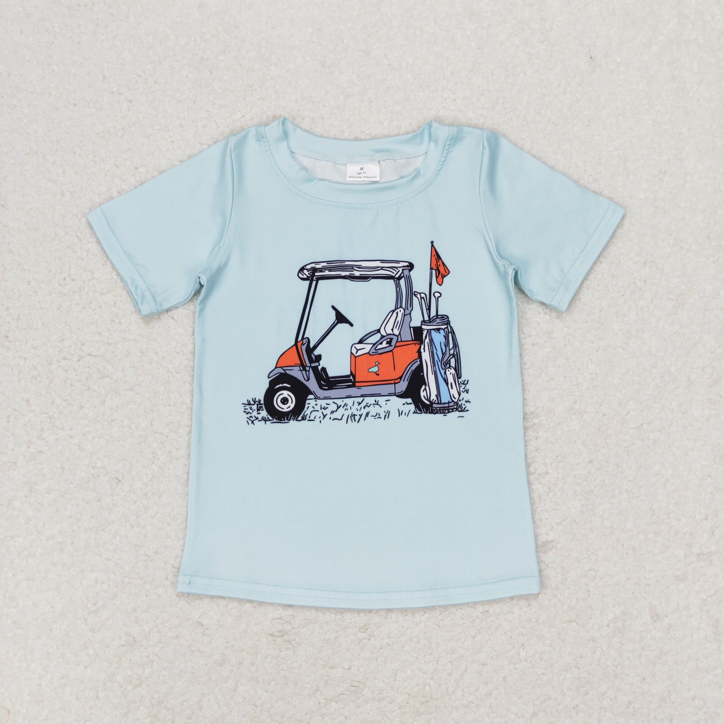 BT0646 Boys Golf T-shirt Milk silk