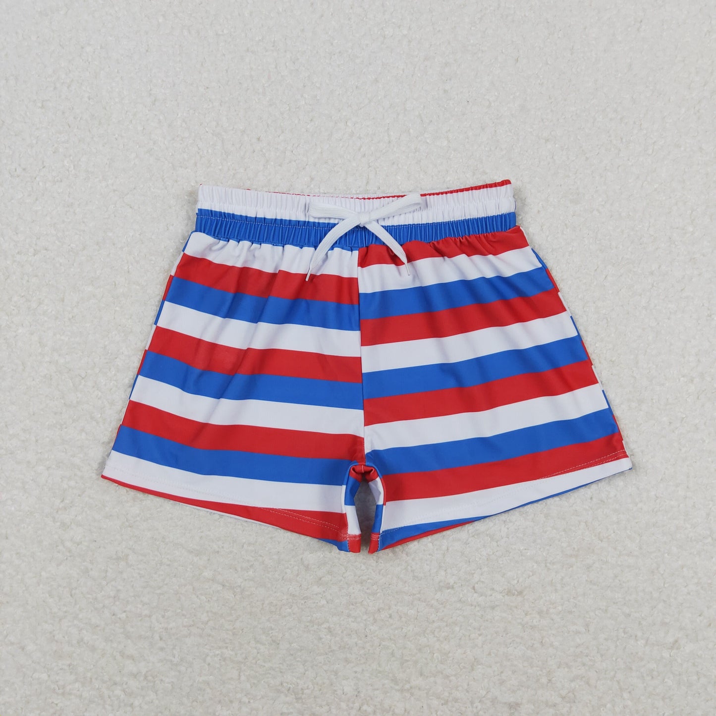 S0233 Boys Blue Red Swimming Trunks