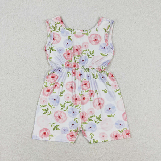 SR1311 Baby Girls Floral Jumpsuit