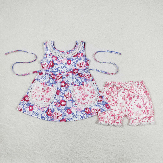 GSSO0856 Girls Floral Outfits