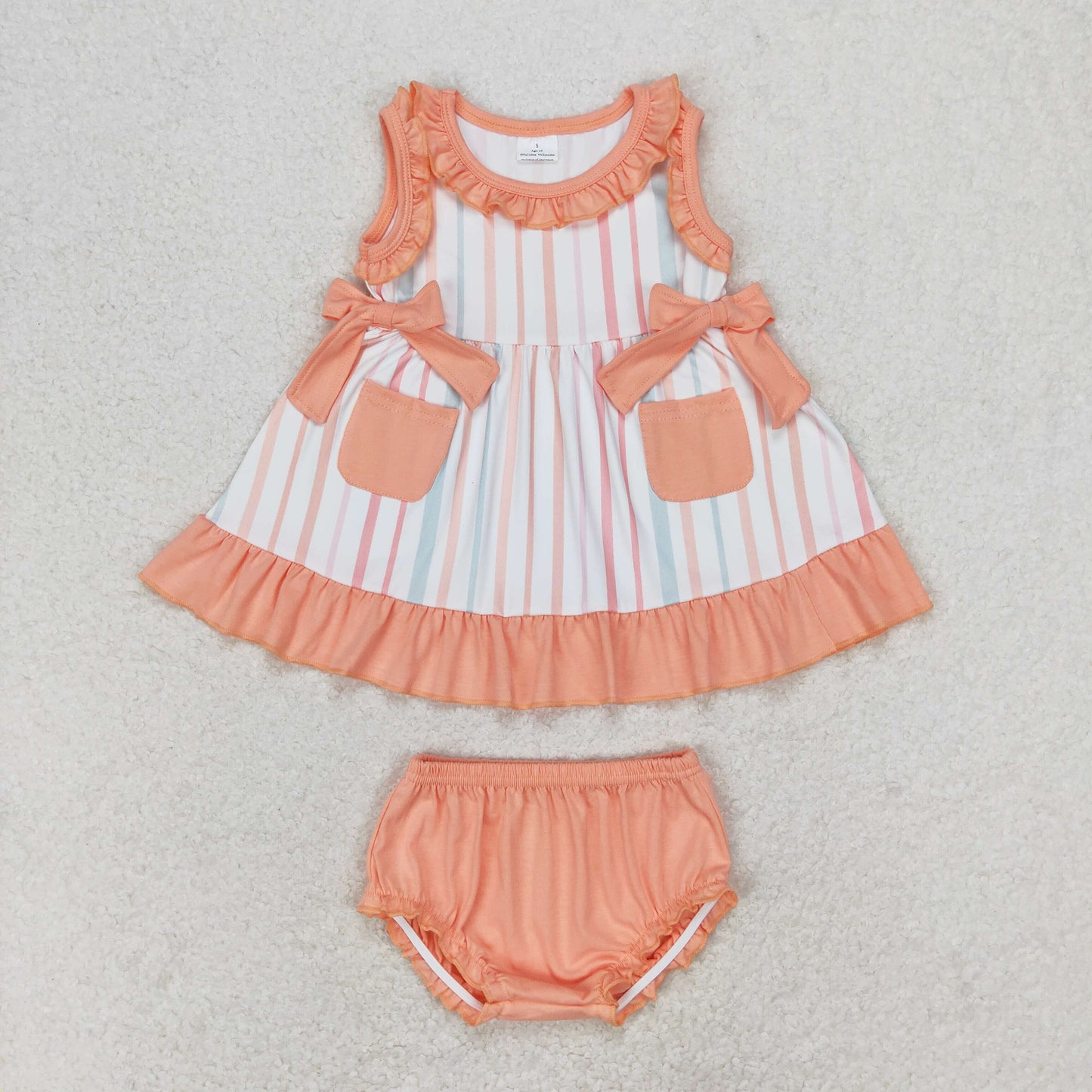 GBO0293 Girls orange Bummies Set