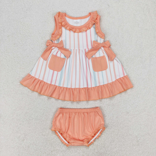 GBO0293 Girls orange Bummies Set