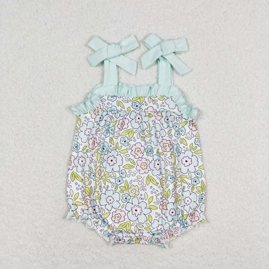 SR1456 Baby Girls Floral Bubble