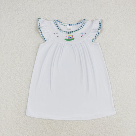 GSD0842 Girls Embroidery golf Dress