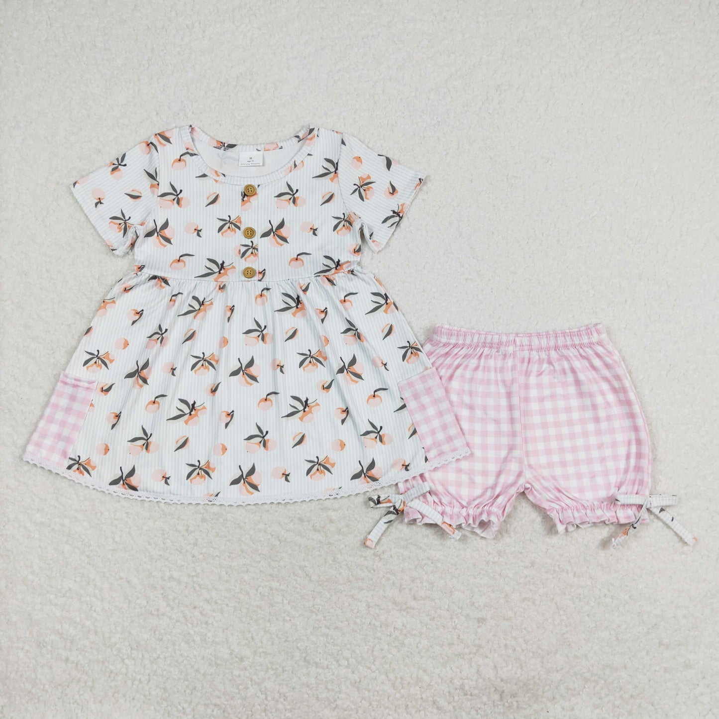 GSSO1000 Girls Pink peach Outfits