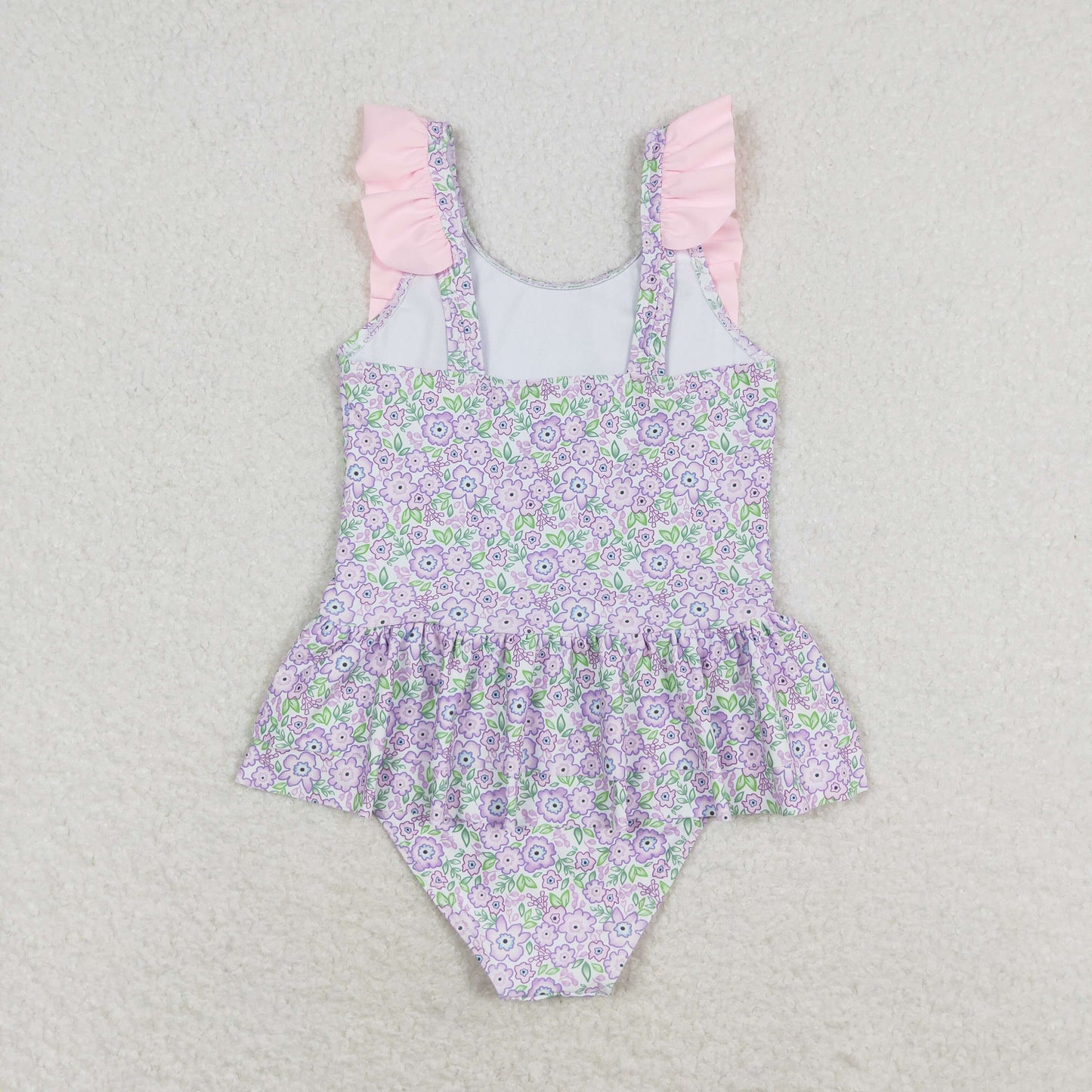 S0331 Girls Floral Bathing Suit 1pcs