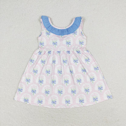 GSD0909 Girls Pink Floral Dress