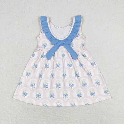 GSD0909 Girls Pink Floral Dress