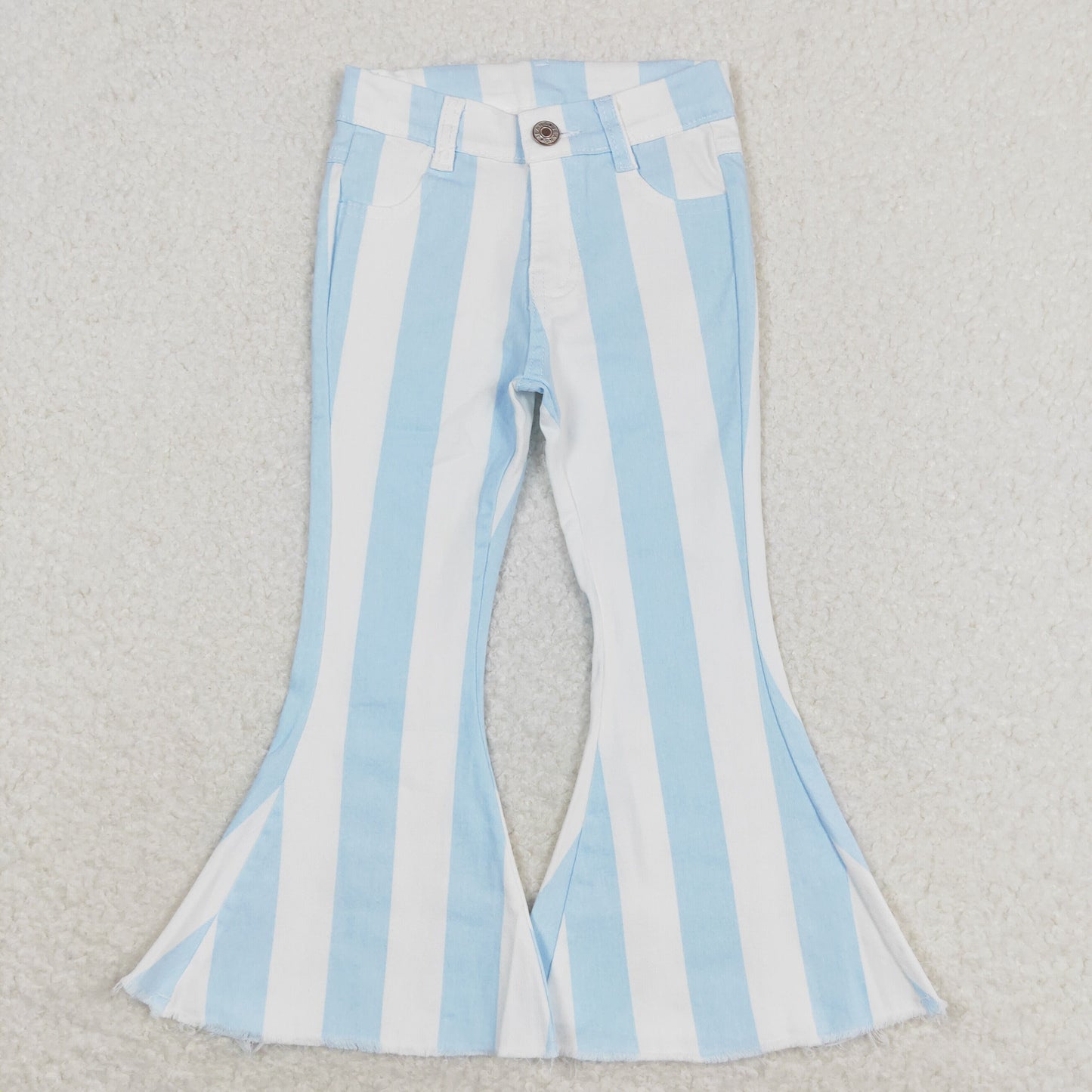 P0469 Girls sky blue Stripe Jeans