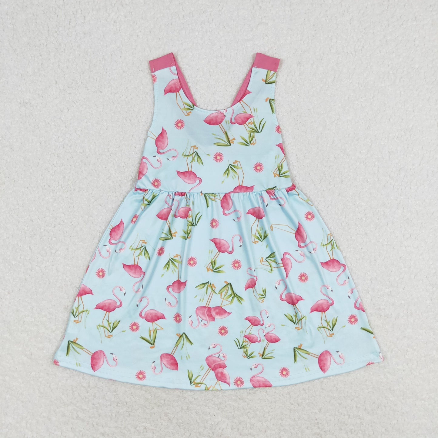 GSD0693 Girls Flamingo Dress