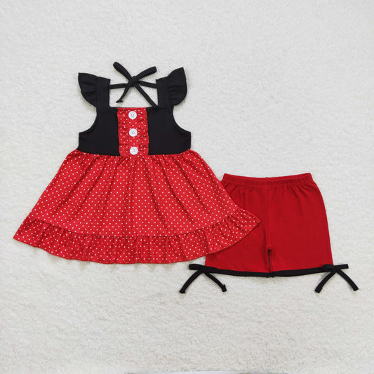 GSSO0969 Girls red black Outfits