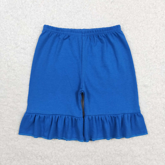 SS0349 Girls Blue Cotton shorts