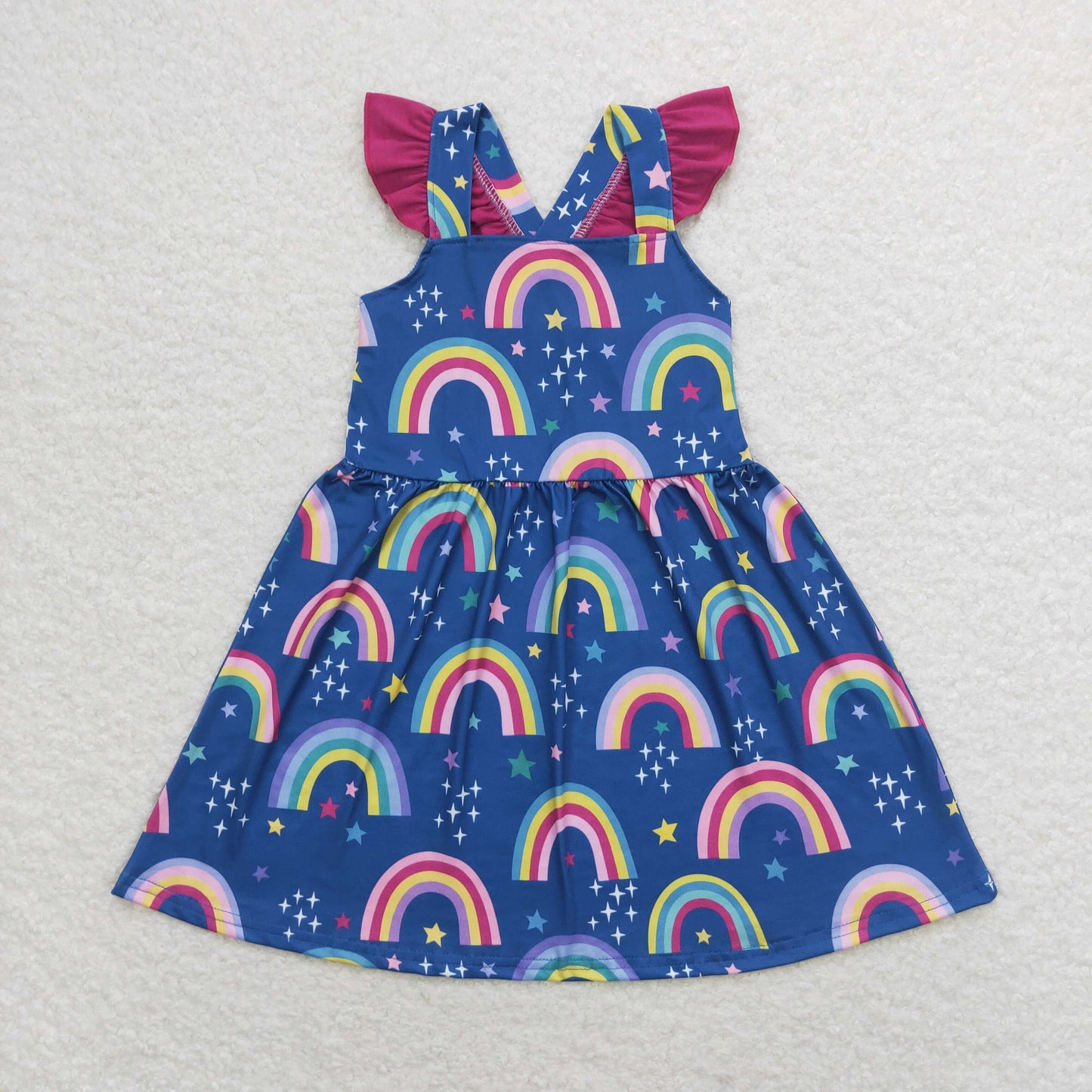 GSD1085 Girls Rainbow Dress