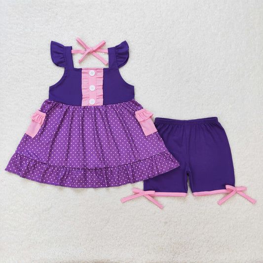 GSSO0965 Girls purple Outfits