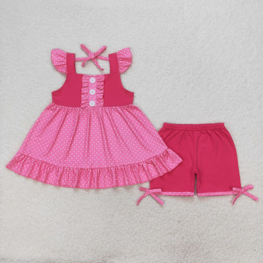 GSSO0974 Girls Hot pink Outfits