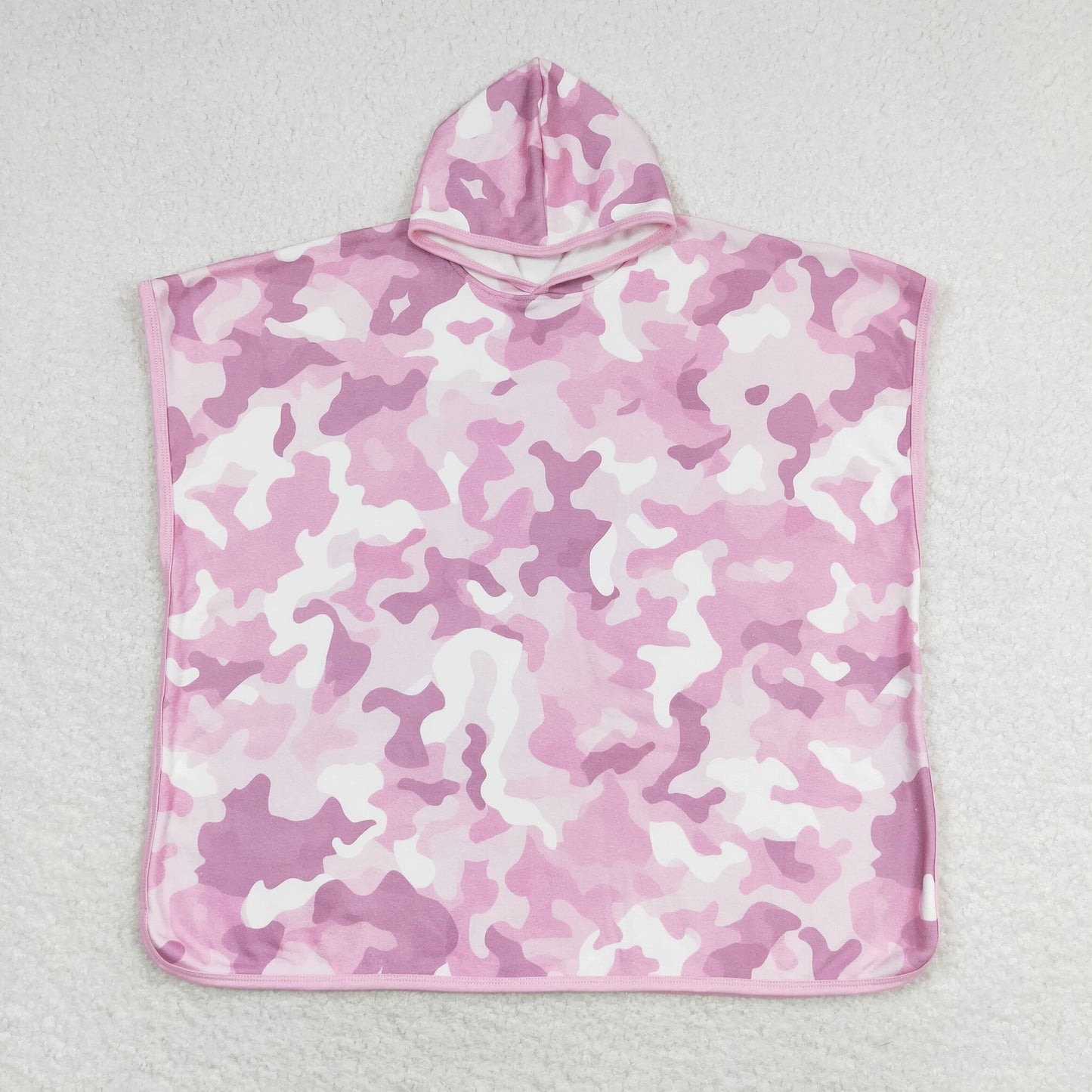 S0437 Baby Pink camo bathrobe 24.4 x 24.4 inches