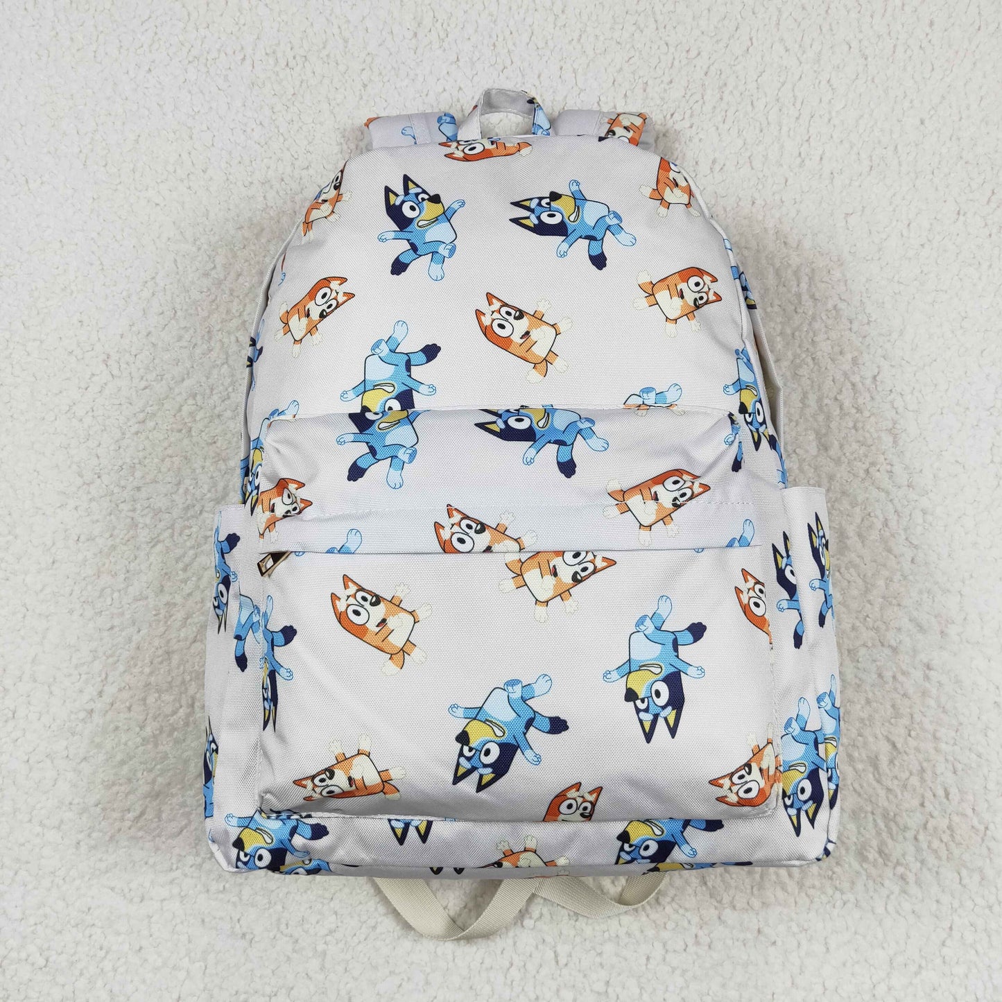 BA0194 Beige dog kids backpack 17 * 13.2 * 5 INCHES