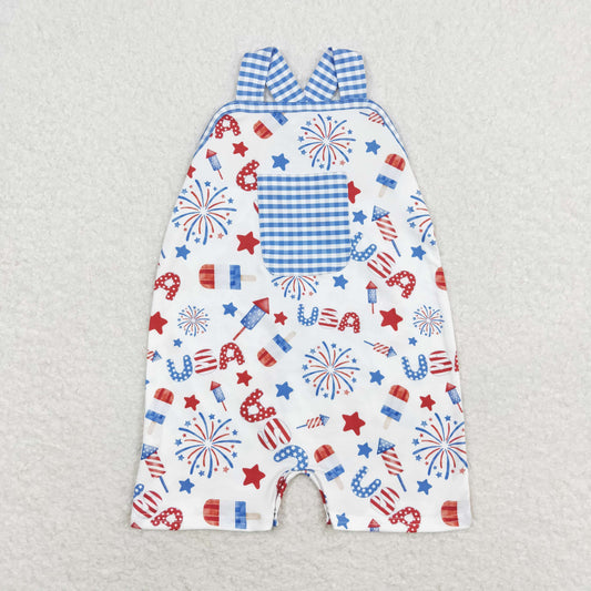 SR1366 Baby Boys USA Flag Bubble