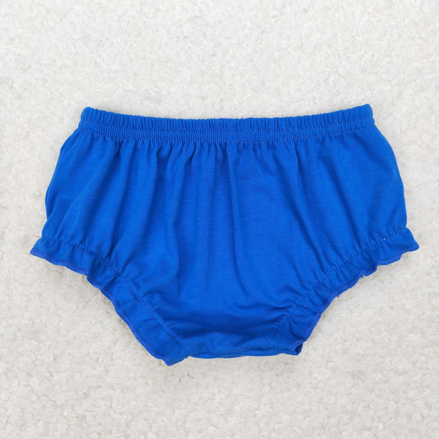 SS0348 Blue cotton baby girls summer bummies